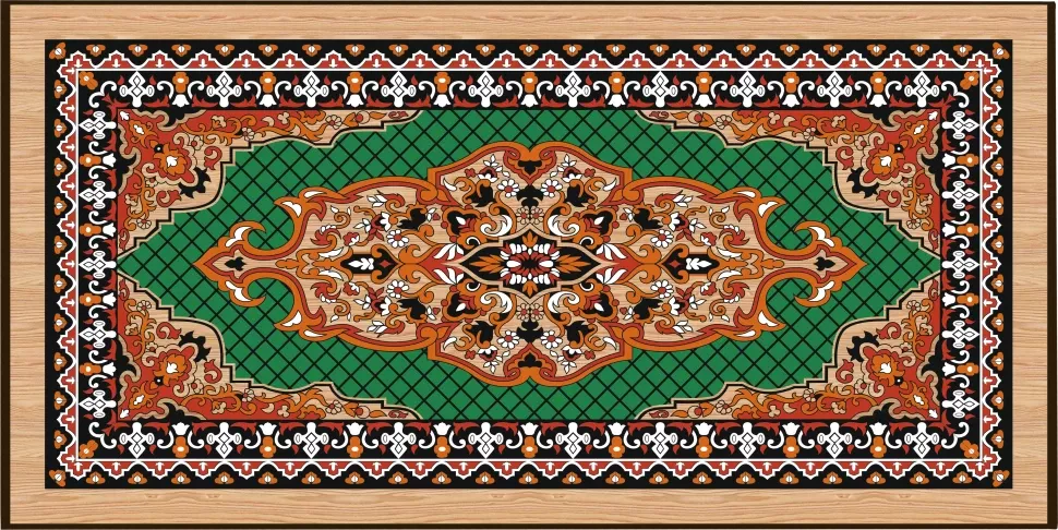 Нарды + Шашки Сирия Зеленые большие (Россия, дерево, 60 см), Partida