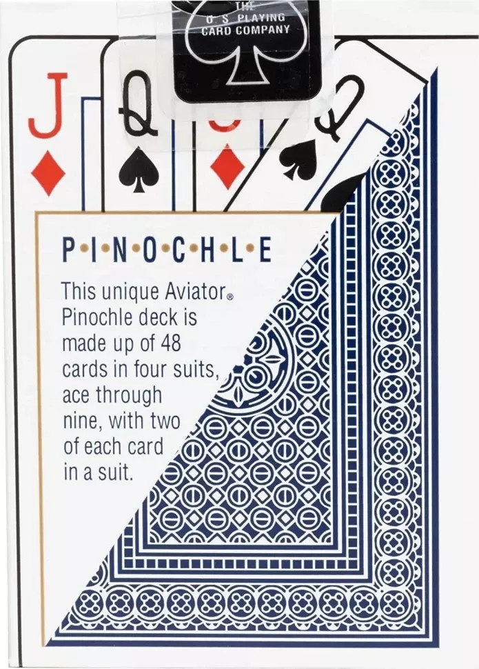 Карты "Aviator pinochle blue"