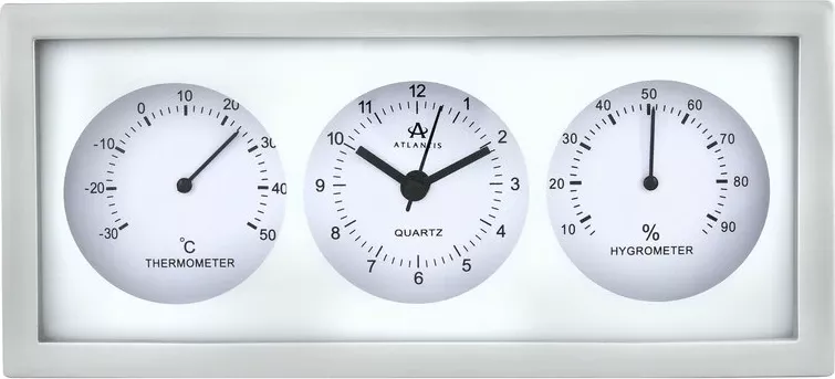 Настенные часы atlantis tld-9041b silver