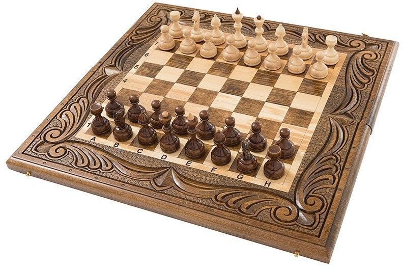 Шахматы + нарды резные 50, am454, Mirzoyan