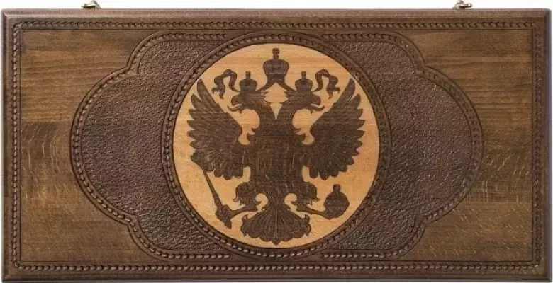 Нарды резные "Герб РФ" 60, Zakaryan