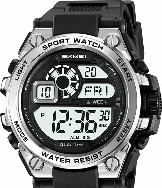 Наручные часы skmei 2318bksi black/silver