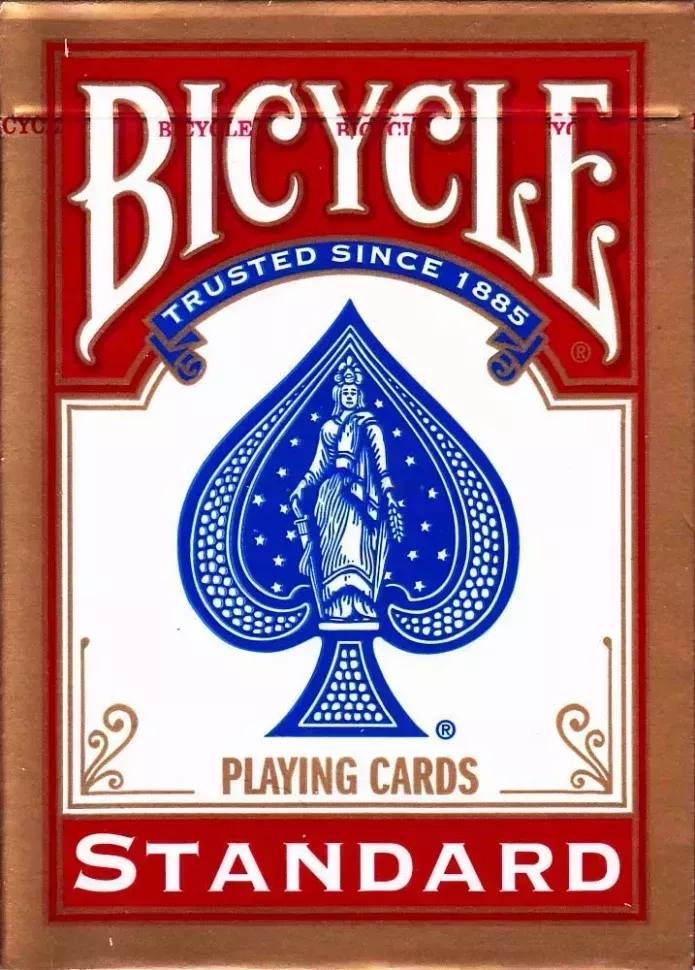 Игральные карты Bicycle Standard 54 карты,красные